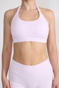 HALTERNECK SPORT BRA ROSE